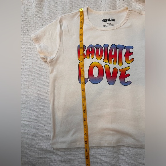 NWT LGBTQ Pride Cotton Cropped T-Shirt L (11-13) NWT - Picture 5 of 10